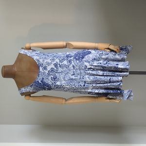 ASOS sz 4 blue and white paisley dress/tunic